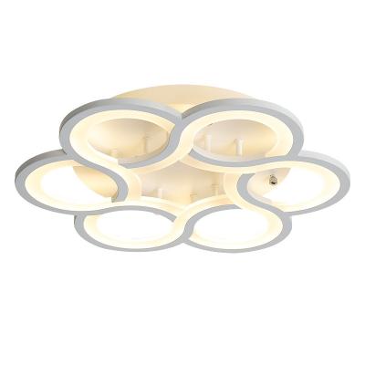 China Flower Outdoor Mounted Decorative Acrylic Led Ceiling Lamps Indoor Creative Ceiling Light For Dining Room Fancy Lights Hanging Ceiling for sale