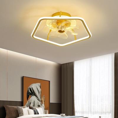 China Modern Decorative Led Air Fan Ceiling Fan Light Surface Mounted Led Fan Light With Remote for sale