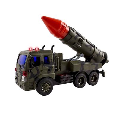 China Friction Powered Military Fighter Army Transport Car Truck Toy with Lights and Sound Friction Powered for sale