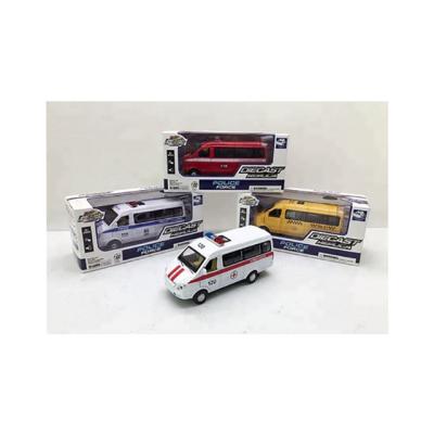 China Toy High Quality Diecast Ambulance Diecast Car Toys With IC And Light for sale