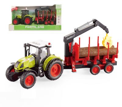 China Plastic Friction Toy 1:16 Farm Tractor Toy, Friction Farm Truck, Tool Truck Toy For Kids for sale