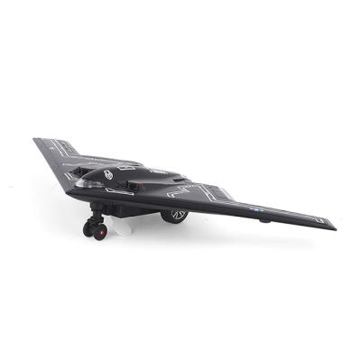 China Pull Back B-2 Alloy Fighter Plane Diecast Toys Pull-Back Music Light Function Model Planes For Children for sale