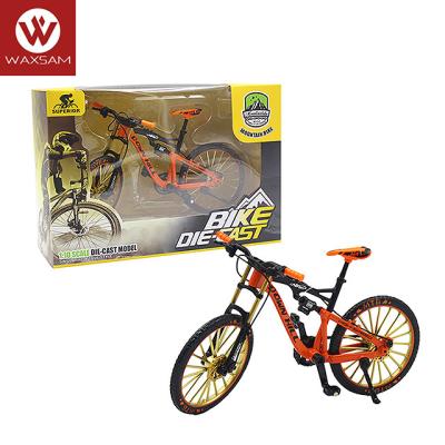 China Simulation Model Alloy Racing Mountain Bike Mini Cool Boy Toy Diecast Model For Bike Collections for sale