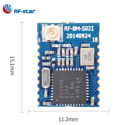 China RFstar security system automotive industry Bluetooth to UART BLE CC2540 IPEX module BLE4.0 transceiver module for wireless data transmission for sale