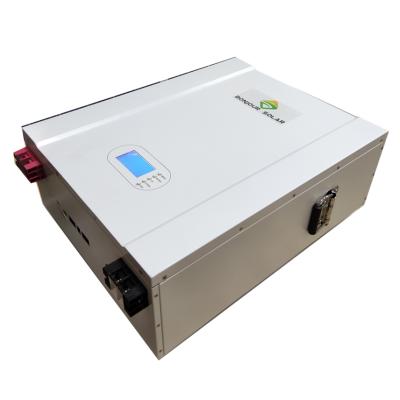 China Deep cycle battery lithium battery 48V 50Ah 100Ah 150Ah 200Ah power wall lithium battery with Bms WIFI for sale