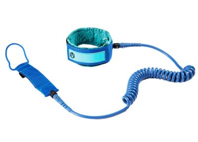 China ALANSMA Blue 25.4CM 10' SUP Coil Leash for sale