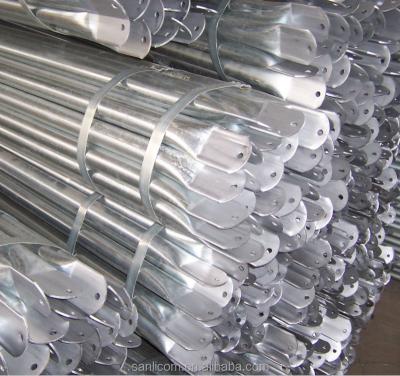 China Galvanized Steel Greenhouse Poles Fixing Anchors for sale