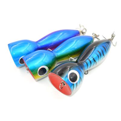 China Popular woode lure--CHWGT15 wood material wooden bait pencil lure trolling lure for sale