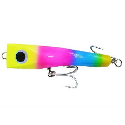 China Square head CHWA5 165mm 110g wood popper fishing lure hard body lure for sale