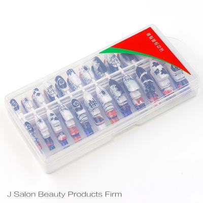 China 240pcs/box Design Hallowenn Series Nail Tips Ghost Style Nails for sale