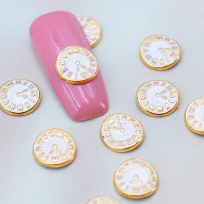 China Metal Time Clock Fashion Design Alloy Clock Nail Art Watch for sale