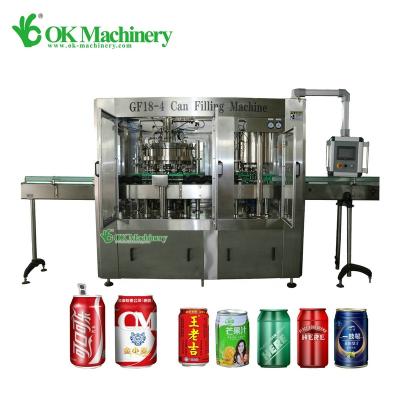 China BKC57Aluminum Beverage Can Filling Machine Automatic Canned Juice Bubble Tea Filling Machine for sale