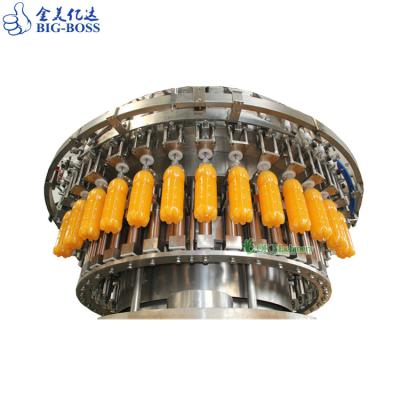 China High Accuracy Automatic Beverage Glass Bottle Washing Fruit Juice Capping Filling Machine for sale