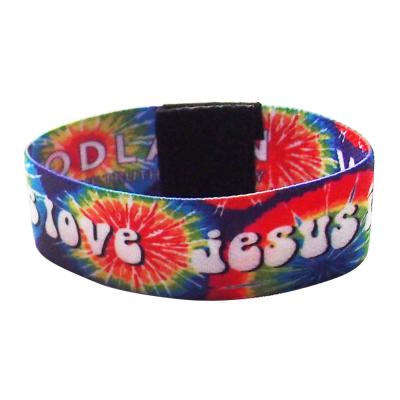 China Custom Promotional Gift Cloth Wristband Factory Low Price VIP Elastic Wristband Eco - Friendly for sale