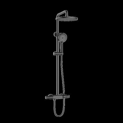 China Modern 3 Holes Bathroom Shower Faucets Wall Mounted 3 Set Mixer Shower Set for sale