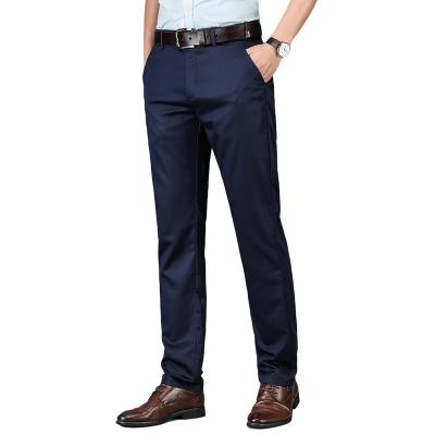 China New Anti-wrinkle stretch cotton formal casual men's twill pants running pants ready to ship for sale