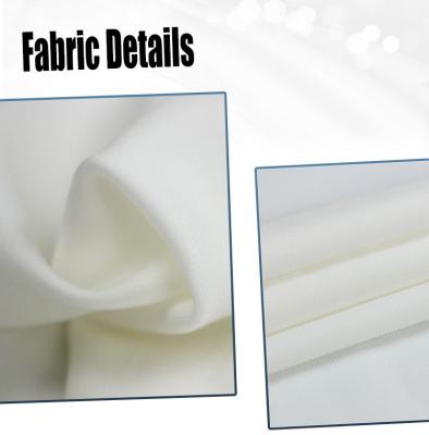 China High Quality Breathable Soft White Stretch Knit Nylon Spandex Fabric For Activewear for sale