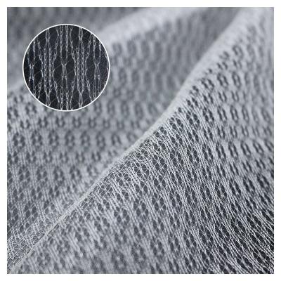 China Free Sample Soft Breathable Warp Knitted Jacquard 100% Polyester Tulle Fabric Tear-Resistant For Wedding Decor for sale