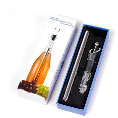 China Sustainable Top Selling Hot Personalized Stainless Steel Beer Ice Wine Fridge Stick for sale