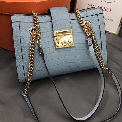 China Fancy Genuine Crocodile Belly Skin Female Small Purse Women Flap Bag Exotic Alligator Leather Lady Single Shoulder Bag for sale