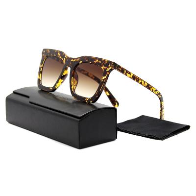 China Dropshipping Resin Shades UV Protection Frame Sunglasses Fashion Big 400 Shades Fit Latest Sun Glass Women for sale