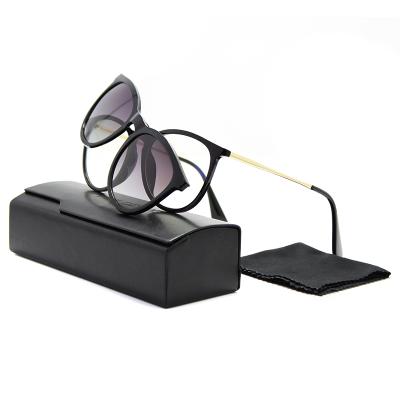 China TAC TR90 High Quality Metal Anti-blue Polarized Detachable Trendy Sunglasses UV400 Logo Clip On Magnetic TAC TR90 Fashion Sun Glasses Light for sale