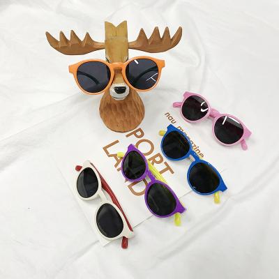 China Kids Sunglasses Customized Kids Silica Gel Cartoon Cat Ear Frames Sunglasses Sun Glasses for sale