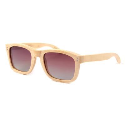 China Wooden sunglasses wholesale handmade unisex colorful wooden bamboo frame UV400 wooden sunglasses for sale