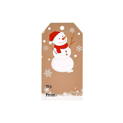 China Wholesale Funny Christmas Tags New Design Hanging Merry Christmas Gift Tag Card Custom Printing for sale