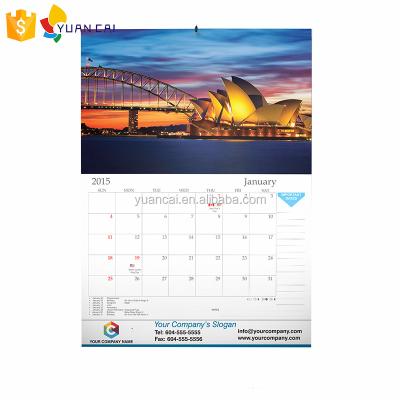 China 100% Eco-friendly Saddle Stitch Machinery Book 2022 Wall Calendar Printing Custom for sale