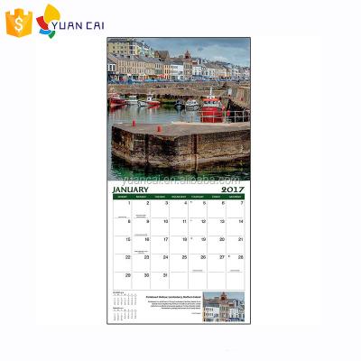 China A3 Wall Calendar Design Custom 2022 Perpetual Wall Calendar With Hanger Printing for sale