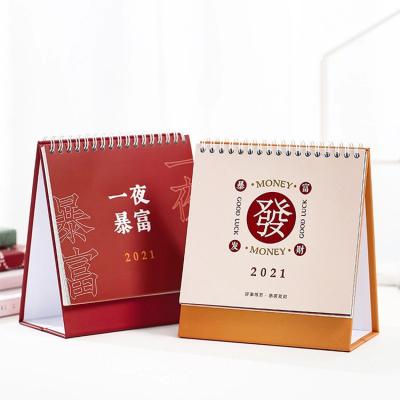 China 2022-2023 Customized Printing Weekly Calendar Planer Design Cardboard Table Calendar Desk Calendar for sale