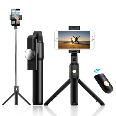 China 2021 Camera Smart Radio .digital phone Bluetooth Selfie Stick Monopod Monopod Phone Holder Extendable Remote 3 In 1 Camera Tripod For Smartphone for sale