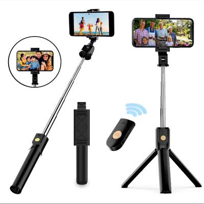 China 2021 NEW NEW 360 Degree Rotation Mini Wireless Selfie Stick Smartphone Tripod Portable Flexible Aluminum Alloy Retractable Mode for sale