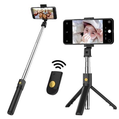 China BT Wireless Remote Function Selfie Stick Monopod Selfie Timer Phone Holder Detachable Detachable Extendable BT Tripod Stand 3 in 1 Camera Tripod for Smartphone for iPhone 12 for sale