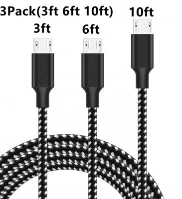 China Mobile Phone Types 2020 Best Quality Nylon Braided Data Sync Charging Cable For iPhone Micro USB Cable For Android for sale