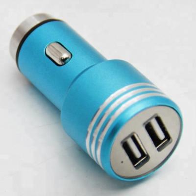 China Wholesale Mobile Phone Shenzhen Factory Car 12-24V Car Charger Emergency Aluminum Hammer Dual USB Car Charger For Mobile Tablet Notebook for sale