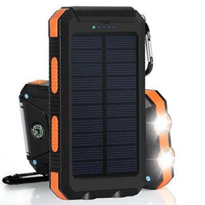 China Waterproof And Easy Carry 2018 Most Waterproof Products Solar Charger Power Bank 30000mah With Compass For iPhone For Samsung For Digital Products for sale