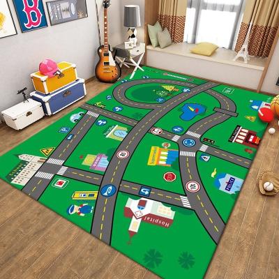 China Paidu Anti-Slip Foldable Kids Play Mats Eco-Friendly Kids Crawling Mat Large Children Carpet Educational Non-slip for sale