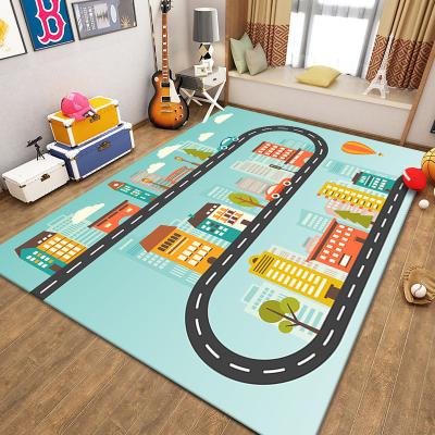 China Paidu Anti-Slip Foldable Kids Play Mats Eco-Friendly Kids Crawling Mat Large Children Carpet Educational Non-slip for sale