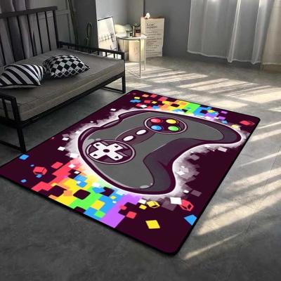 China Stain Resistant Mats Game Console Fashion Trend Video Game Living Room Area Game Paidu Covers 3D Printing Mat Pad Kids Bedroom Game Theme C for sale