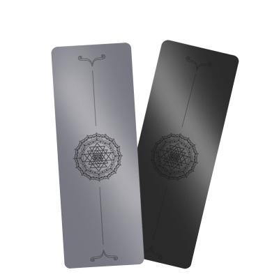 China Hot Sales Eco-Friendly Yoga PIDO Anti-Slip Natural Rubber PU Gym Mat With Laser Engraving for sale