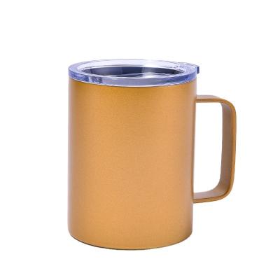 China SENHUA PORTABLE Double Wall Stainless Steel Mug with Handle and Lid for Outdoor Camping for sale