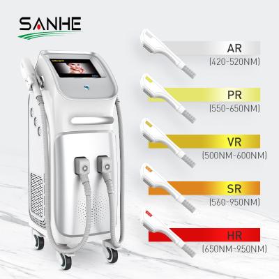 China Multifunction SANHE DPL Pigment Removal 2 in 1 Peel Whitening Laser Machine DPL IPL Hair Removal Beauty Machine for sale