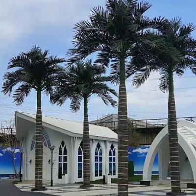 China Minimalist outdoor decorative artificial royal palm tree for sale