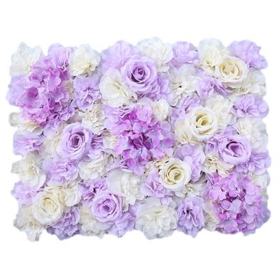 China Environmental Artificial Artificial Wedding Stage Background Decoration Wall Flower Hydrangea Silk Flower Props Store Window for sale