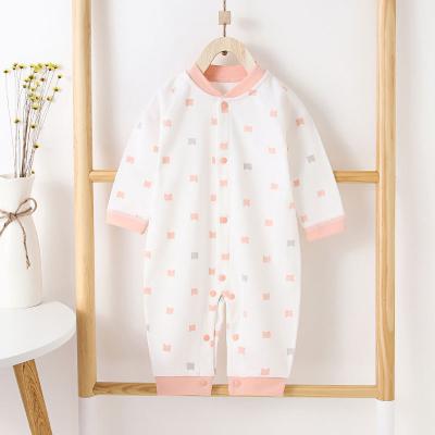 China Wholesale Comfotable Newborn 100% Cotton Baby Onesie Pajamas Long Sleeves Baby Rompers for sale