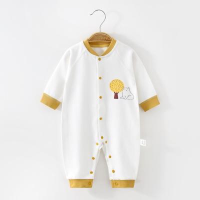 China Wholesale Comfotable Newborn 100% Cotton Baby Onesie Pajamas Long Sleeves Baby Rompers for sale