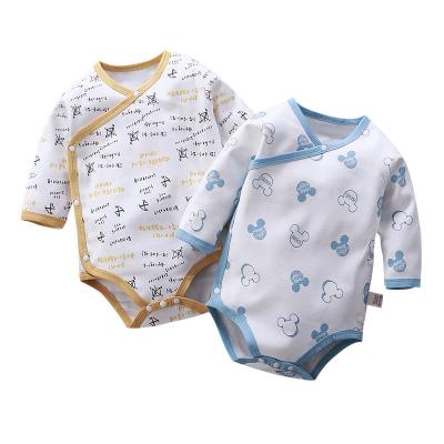 China Comfotable Factory Wholesale Baby Onesie Pure Cotton Pajamas Long Sleeve Newborn Baby Romper for sale