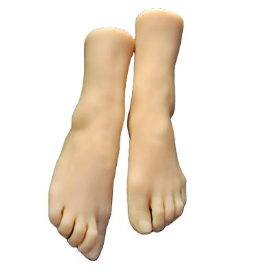 China Other One Pair Feet Model Female Silicone Foot Model Shoes Fetish FA KE Foot for sale